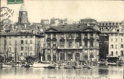 CPA Marseille La Mairie et le Clocher des Accoules 