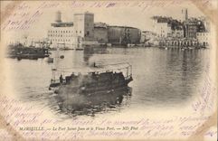 CPA Marseille le Fort Saint Jean et le Vieux Port 