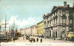 CPA Marseille Quai du Port et la Mairie 