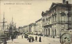 CPA Marseille Quai du Port et la Mairie 