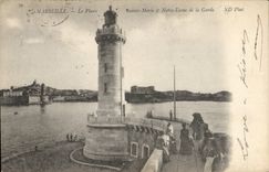CPA Marseille le Phare Sainte Marie et Notre Dame de la Garde 