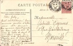 CPA Marseille la Jetee et le Phare Sainte Marie 