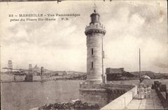 CPA Marseille vue panoramique prise du Phare Ste Marie 