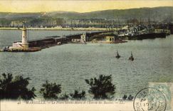 CPA Marseille le Phare Sainte Marie et l'entree des Bassins 