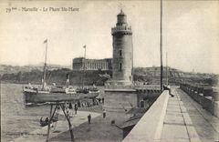 CPA Marseille le Phare Ste Marie 