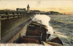 CPA Marseille la Jetee Effet de Vagues 