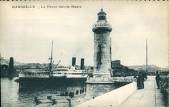 CPA Marseille le Phare Sainte Marie 