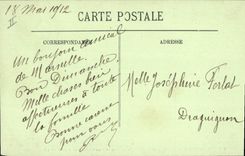 CPA Marseille le Phare de la Desirade depart d'un Courrier de Chine 