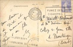 CPA Marseille le Phare de la Desirade depart d'un Courrier de Chine 