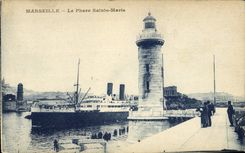 CPA Marseille le Phare Sainte Marie 