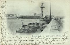 CPA Marseille le Phare Sainte Marie 
