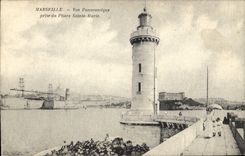 CPA Marseille vue panoramique prise du Phare Sainte Marie 