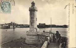 CPA Marseille le Phare Sainte Marie et Notre Dame de la Garde 