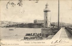 CPA Marseille le Phare Sainte Marie 