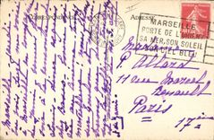 CPA Marseille la Jetee et le Phare Sainte Marie 