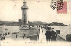 CPA Marseille le Phare Sainte Marie 