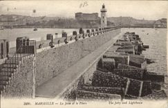 CPA Marseille la Jetee et le Phare 
