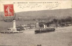 CPA Marseille Courrier sortant de la Joliette 