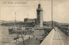 CPA Marseille Le Phare Ste Marie 