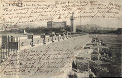 CPA Marseille La Jetee et le Phare Sainte Marie 