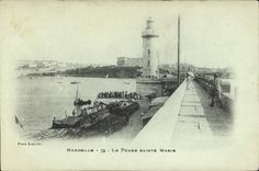 CPA Marseille Le Phare Sainte Marie 