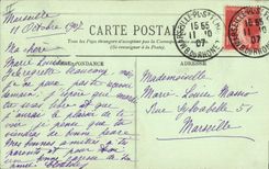 CPA Marseille Le Phare Sainte Marie et l'Entree des Bassins 