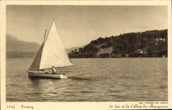 CPA Annecy Le Lac et la Colline des Marquisals 