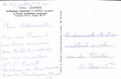 CPA Lourdes La Basilique l'Apparition La Grotte la Basilique souterraine 