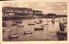 CPA Saint Malo L'Avant Port et la Calle de Dinan 