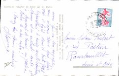 CPA Coucher de Soleil sur les Dunes 