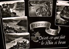 CPA Burg Rheinstein Burg Gutenfels und die Pfalz Bacharach St Goarshausen und Burg Katz die Loreley 