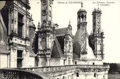CPA Chateau de Chambord Les Terrasses Lucarnes et Cheminees 