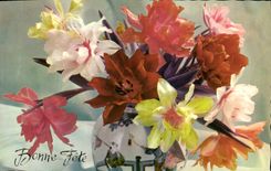 CPA Bonne fete Fleurs