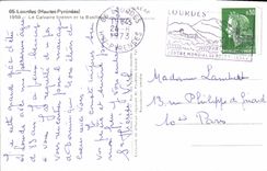 CPA Lourdes Hautes Pyrenees Le Calvaire breton et la Basilique 