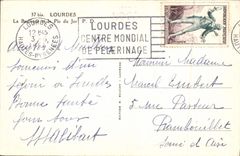 CPA Lourdes La Basilique et le Pic du Jer 