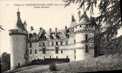 CPA Chateau de Chaumont sur Loire Loir et Cher Facade Sud Ouest 