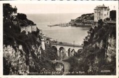 CPA Monaco Le Ravin Sainte Devote et le Port 