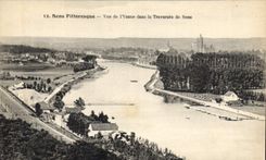 CPA Sens Pittoresque Vue de l'Yonne dans la Traversee de Sens 