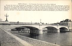 CPA Sens Yonne Le Nouveau Pont pris de la Place Boffrand 