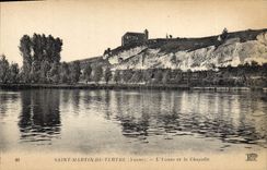 CPA Saint Martin du Tertre Yonne L'Yonne et la Chapelle 
