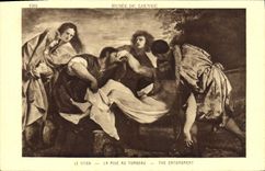 CPA Musee du Louvre Le Titien La Mise au Tombeau 