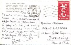 CPA Le Pont du Gard Aqueduc romain 