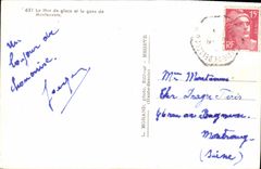 CPA La Mer de glace et la gare de Montenvers 