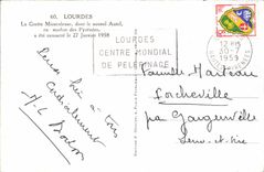 CPA Lourdes La Grotte Miraculeuse dont le nouvel Autel en marbre des Pyrenees 