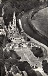CPA Lourdes Vue aerienne sur la Basilique et la Gave 