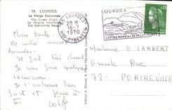 CPA Lourdes La Vierge Couronnee 