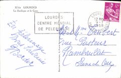 CPA Lourdes La Basilique et le Gave 