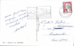 CPA Souvenir de Lourdes 