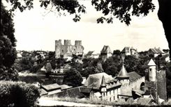 CPA Bourbon L'Archambault L'Etang le Moulin et le Chateau 