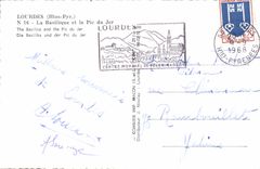 CPA Lourdes Htes Pyres La Basilique et le Pic du Jer 